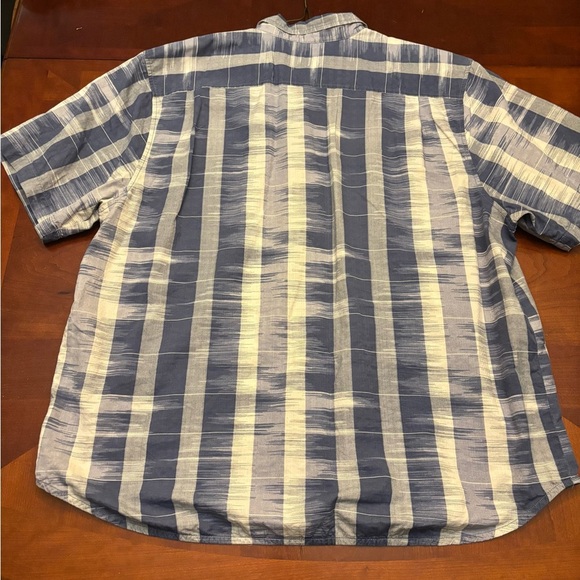 Tommy Bahama Blue and White Men's Shirt Cotton‎ and Silk XXL - Picture 5 of 7